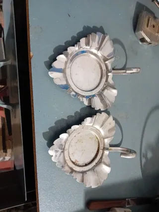 2 Ceniceros hoja plata