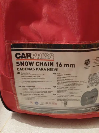 Cadenas para nieve CARPRISS 16 mm