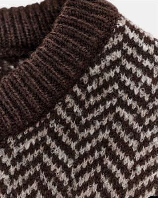 Chaleco Zara Punto Espiga Talla S