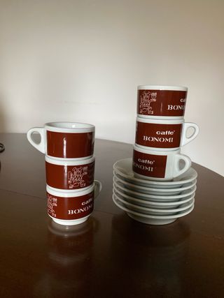 Servizio 6 tazzine caffè vintage Bonomi