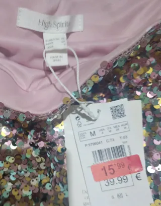 Falda lentejuelas High Spirits Talla M