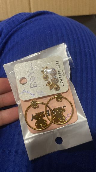 Set de Pendientes Tous Oro