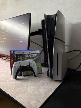 PS5 Slim con disquera 1TB SSD 4K + 1 Mando