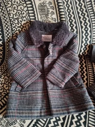 Chaqueta niña forrada marrón