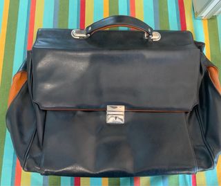 Cartella porta documenti in pelle nera