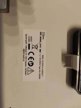 Reloj de Pared Blanco Moderno