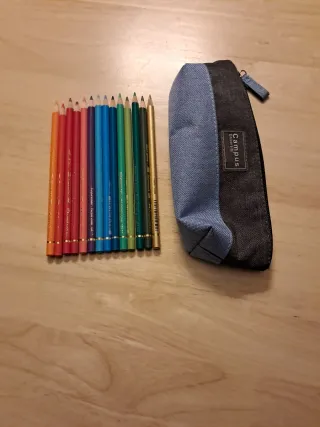 14 Lápices de Colores Polychromos más el estuche