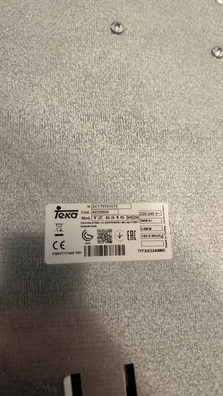 Vitrocerámica Teka TZ 6315 VR 00