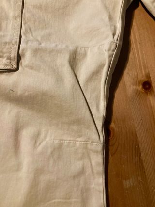 Pantaloni cargo tuta beige