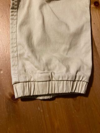 Pantaloni cargo tuta beige