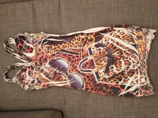 Vestido corto fiesta estampado