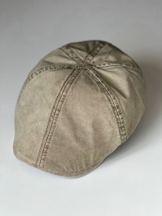Gorra de algodón beige
