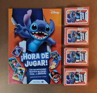 ALBUM Y 75 SOBRES CROMOS STITCH CARREFOUR