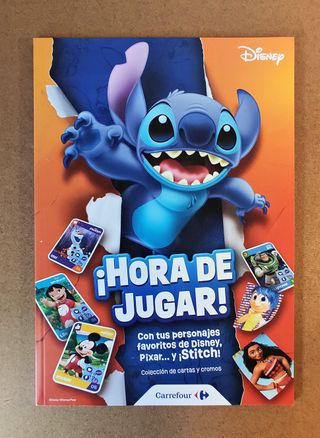 ALBUM Y 75 SOBRES CROMOS STITCH CARREFOUR
