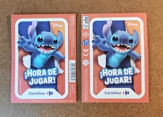 ALBUM Y 75 SOBRES CROMOS STITCH CARREFOUR