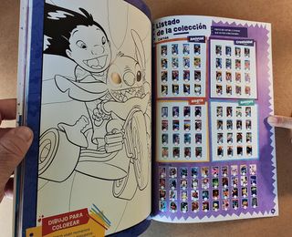 ALBUM Y 75 SOBRES CROMOS STITCH CARREFOUR