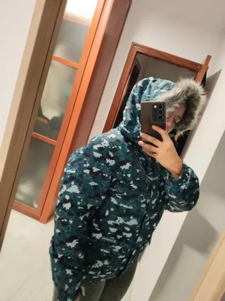 Abrigo de nieve estampado