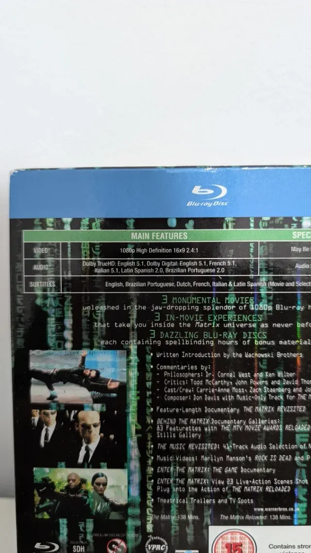 Colección Matrix Blu-ray Trilogía Completa