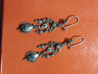 Pendientes Plata Filigrana Turquesa