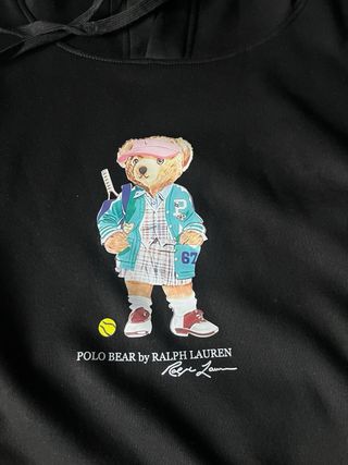 Sudadera Polo Ralph Lauren Oso Tenista Negra