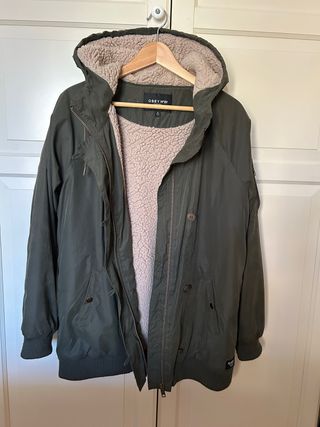 Parka Obey verde mujer