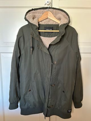 Parka Obey verde mujer