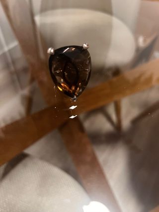 Anillo Plata Tous cuarzo ahumado Marrón