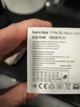 Xiaomi Redmi Note 11 5G Blu