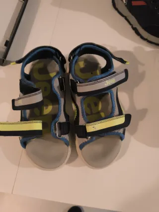 Sandalias Verano Jeep Niños Azul Gris.