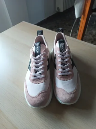 Zapatillas Munich rosas y blancas