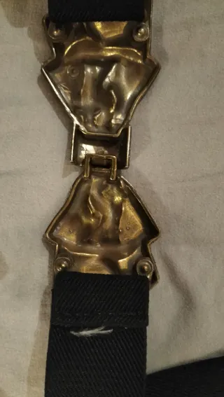 Cintura elastica da donna con fiocco dorato