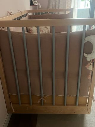 Cuna/Cama infantil madera clara