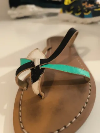 Sandalias planas Joannas cuero