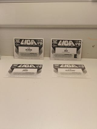 Lote 4 cromos Liga Este