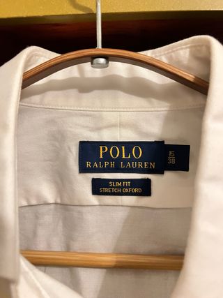 Camisa Polo Ralph Lauren Slim Fit Oxford Blanca