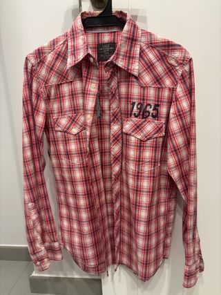 Camisa LOSE cuadros roja talla M