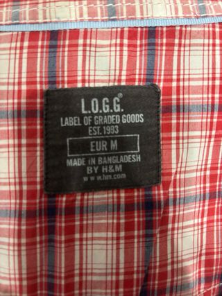 Camisa LOSE cuadros roja talla M