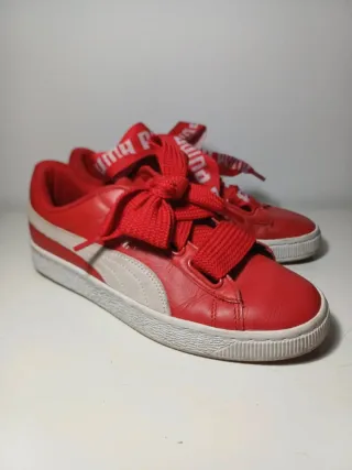 Zapatillas Puma Basket Heart Patent Rojas