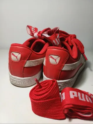 Zapatillas Puma Basket Heart Patent Rojas