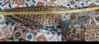 Vestido Zara Patchwork Estampado Talla M