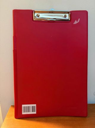 Carpeta A4 Roja con Clip