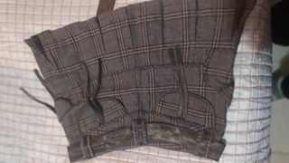 Falda corta de tablas