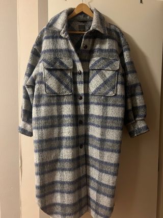 Chaquetón largo cuadros