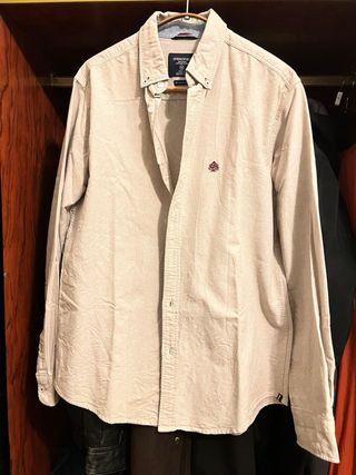 Camisa Springfield Oxford Talla M Beige