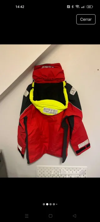 Chaqueta  Nautica Musto MPX Roja y Negra