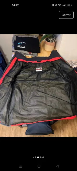 Chaqueta  Nautica Musto MPX Roja y Negra