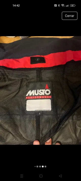 Chaqueta  Nautica Musto MPX Roja y Negra