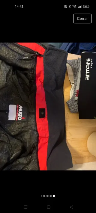 Chaqueta  Nautica Musto MPX Roja y Negra