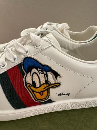 Scarpe Gucci Uomo Donald Duck Bianche