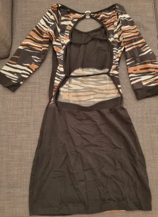 Vestido corto fiesta estampado